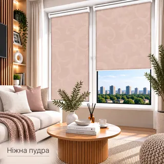 Рулонна штора TM "DecoSharm" Акант ніжна пудра
